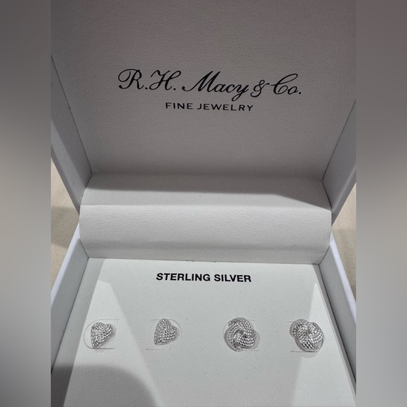 Macy's Jewelry - R.H. Macy & Co. Sterling Silver Heart Earrings Set